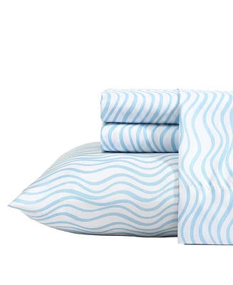Nautica Printed Cooling Microfiber 3-Pc. Sheet Set