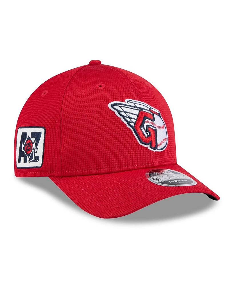 New Era Men's Red Cleveland Guardians 2025 Spring Training 9FORTY Adjustable Hat