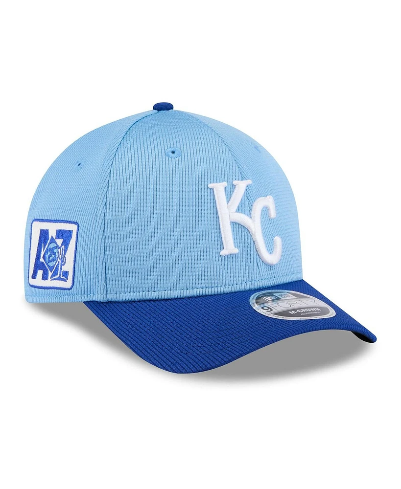 New Era Men's Light Blue/Royal Kansas City Royals 2025 Spring Training 9FORTY Adjustable Hat