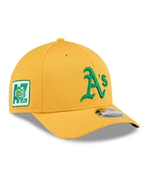 New Era Men's Gold Athletics 2025 Spring Training 9FORTY Adjustable Hat