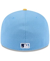 New Era Men's Light Blue/Gold Tampa Bay Rays 2025 Spring Training Low Profile 59FIFTY Fitted Hat