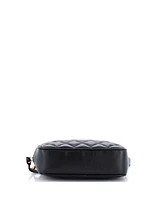 Pre-Owned Versace Medusa Icon Front Slip Pocket Camera Bag Quilted Leather