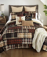 Donna Sharp Lj Plaid 3-Pc. Cotton Heavyweight Pieced Quilt Set, Queen