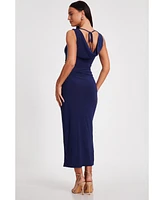 Quiz Women's Cowl Back Ity Maxi Dress