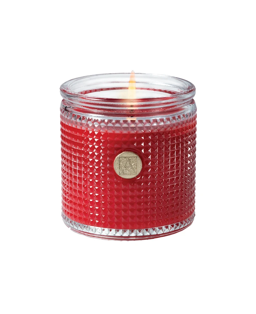 Aromatique Sugared Cherry Textured Glass Candle, 6 oz.
