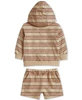 Disney Baby Winnie-the-Pooh Terry Hoodie & Shorts, 2 Piece Set