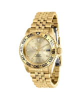 Invicta Women's 37165 Pro Diver Quartz 3 Hand Gold Dial Watch