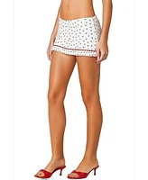 Edikted Womens Mica Floral Mini Skort