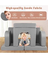 8-Piece Modular Kids Play Couch with Comfy Versatile Seating for Toddlers