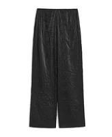 Nocturne Women's Wrinkled Wide-Leg Pants