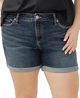 Silver Jeans Co. Plus Elyse Mid Rise Comfort Fit Shorts
