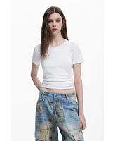 Desigual Women's Jeans Wide Leg Collina Strada