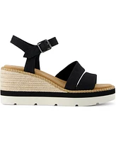 Toms Women's Darya Open Toe Wedge Sandals