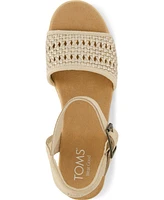Toms Women's Diana Platform Wedge Sandals