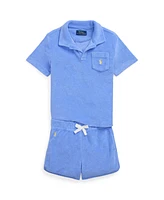 Polo Ralph Lauren Toddler and Little Boys Terry Shirt Short Set
