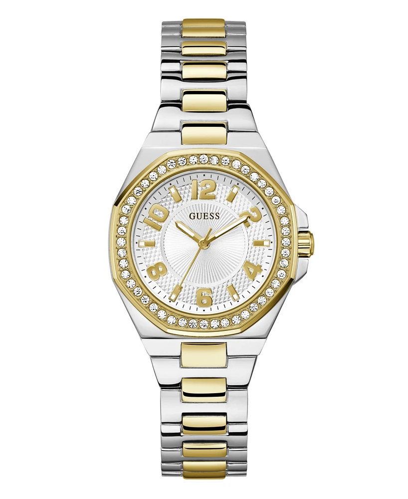 Guess Women's Analog Two-Tone Stainless Steel Watch, 34mm