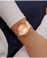 Guess Women's Analog Rose Gold-Tone Stainless Steel Watch, 34mm