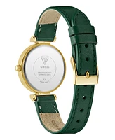 Guess Women's Analog Genuine Leather Watch
