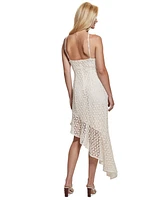 Guess Women's Claudia Asymmetric-Hem Lace Dress