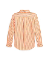 Polo Ralph Lauren Big Boys Striped Poplin Shirt