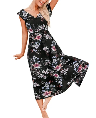 Women's Class Act Floral Midi Beach Dress