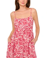 1.state Women's Printed Sleeveless Maxi Dress