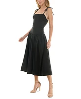 Bcx Juniors' Cami Drop-Waist Bubble-Hem Midi Dress