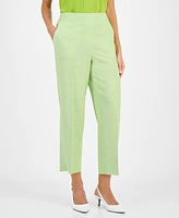 Kasper Women's Linen-Blend Pull-On Pants