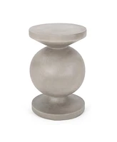 Modern Concrete Side Table: No Assembly Required, Lightweight & Durable