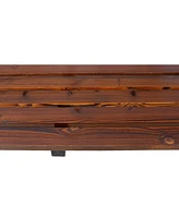 2-Person Wagon Wheel Bench for Outdoor & Patio