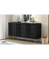 Geometric Line Sideboard with Conical Legs