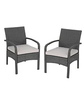 Deluxe Rattan Outdoor Club Chairs: Tropical Style, Unparalleled Comfort