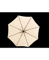 Best Choice 10ft Offset Market Patio Umbrella with Tilt, Polyester (Khaki)