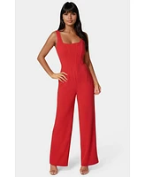 bebe Women's Corset Jumpsuit