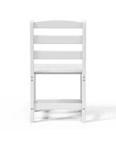 Outdoor Hdpe Patio Classic Armless Dining Side Chair