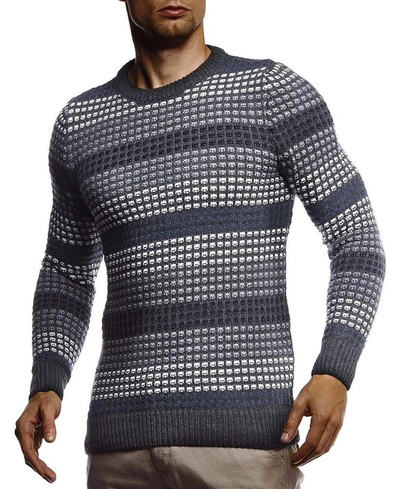 Leif Nelson Men's Stylish Sweater Longsleeve Pullover Sweatshirt Hoodie For Men Slim Fit