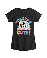 Disney Big Girls Eggstra Cute Graphic Short Sleeve T-Shirt