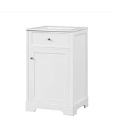 20" Bathroom Vanity with Sink, Soft-Close Cabinet and Storage