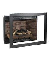 33" Electric Fireplace Insert with Trim Kit, Touch Panel, Sound