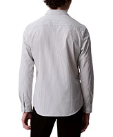 Calvin Klein Men's Stretch Striped Slim-Fit Dress Shirt