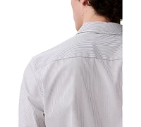 Calvin Klein Men's Stretch Striped Slim-Fit Dress Shirt