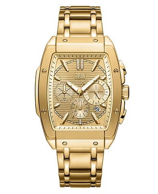 Jbw Men's Echelon Diamond Gold-Plated Stainless-Steel Watch