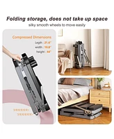 Pilates core bed, foldable home high quality, yoga studio same commercial fitness equipment, black