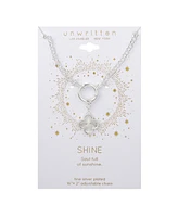 Unwritten Diamond Cut Clover Pendant Necklace