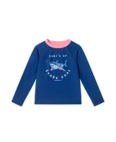 Toddler/Child Boys Navy Shark Graphic Rashguard Set