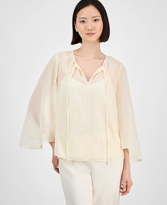Anne Klein Women's Tie-Neck Blouse