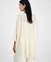 Anne Klein Women's Tie-Front Kimono Top