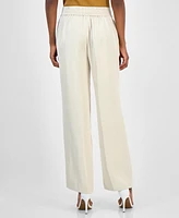 Anne Klein Women's Pull-On High-Rise Wide-Leg Pants