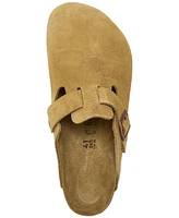 Birkenstock Men's Boston Suede Leather Birko-Flor Clogs from Finish Line