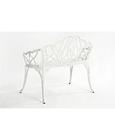 Cast aluminium bench